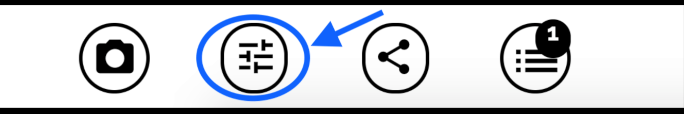 adjust glasses setting within tryon