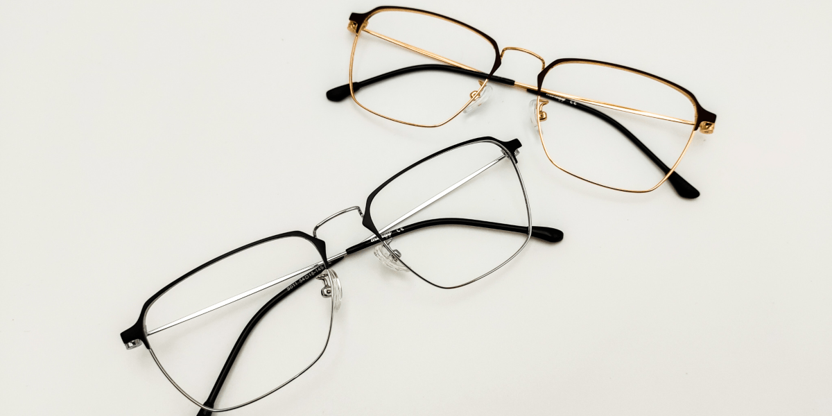 a pair of browline glasses
