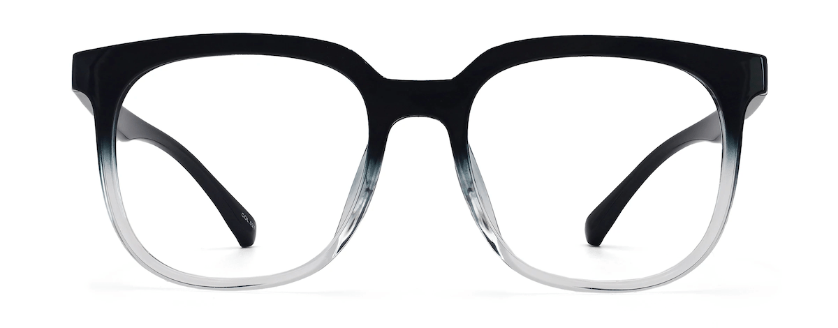 ombre glasses for diamond face shape