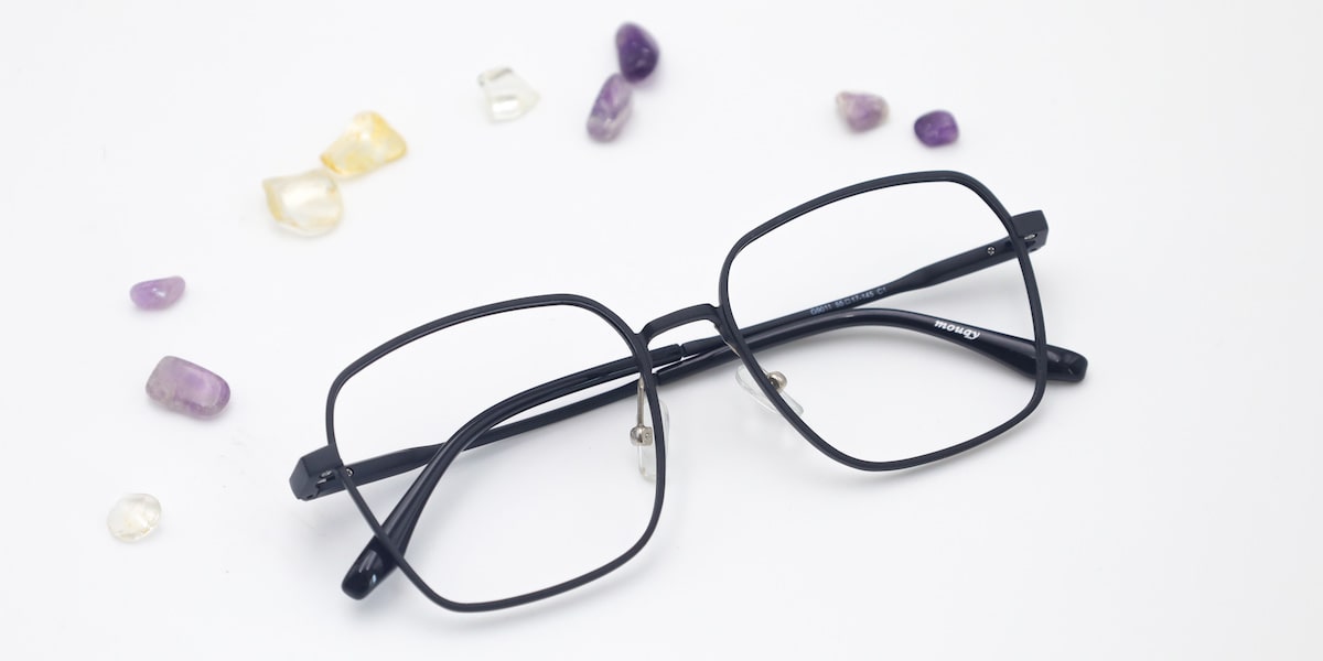 oversized glasses with black frame