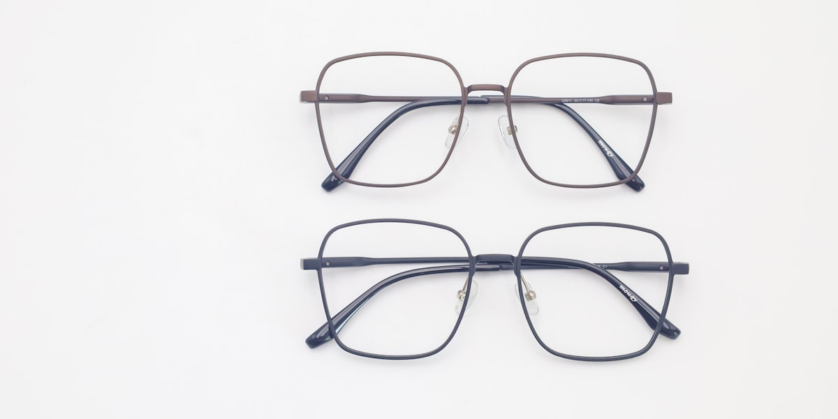 wire frame glasses with oversized frame