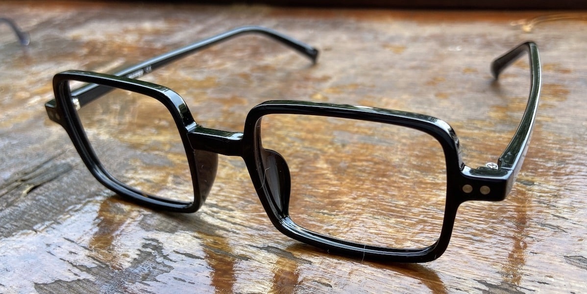 nerd glasses with square frame
