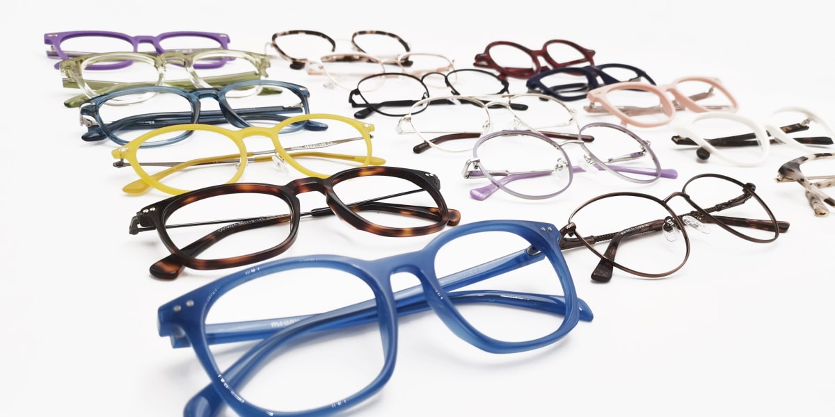 full rim frames of different color and styles