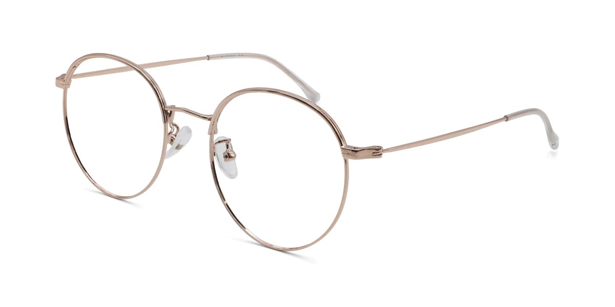 abby in round rose gold