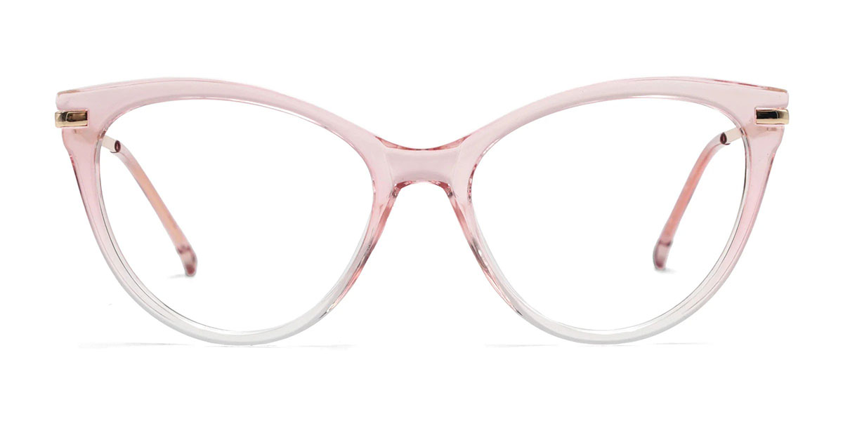 audrey cat eye pink eyeglasses frame