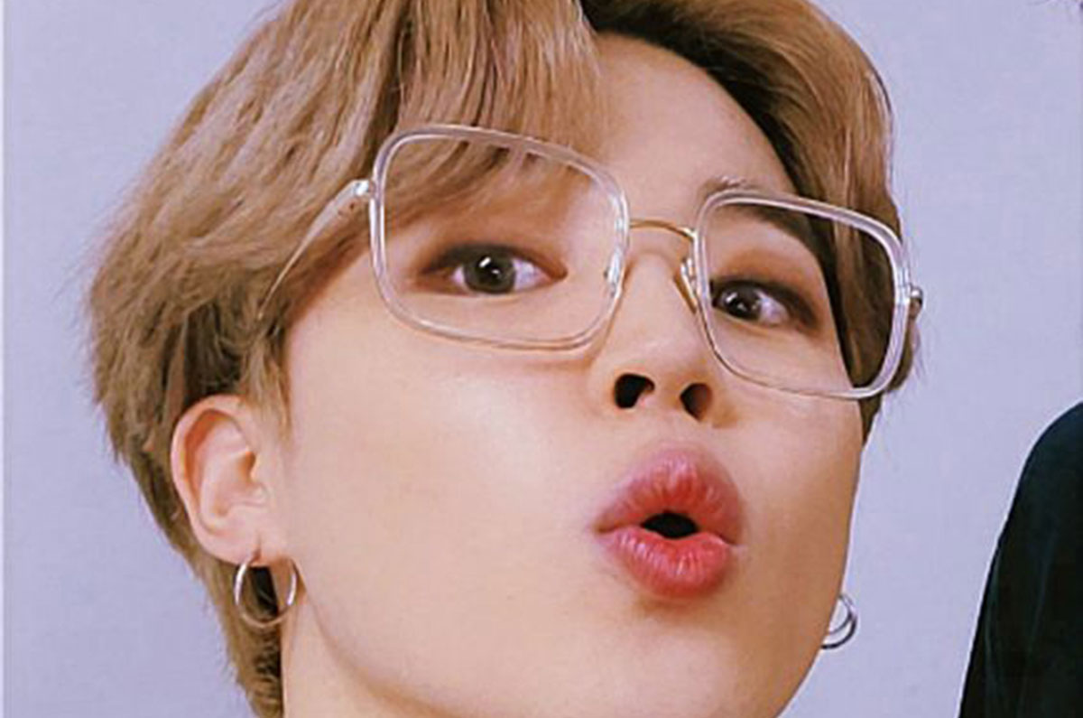 Jimin in fun square frames