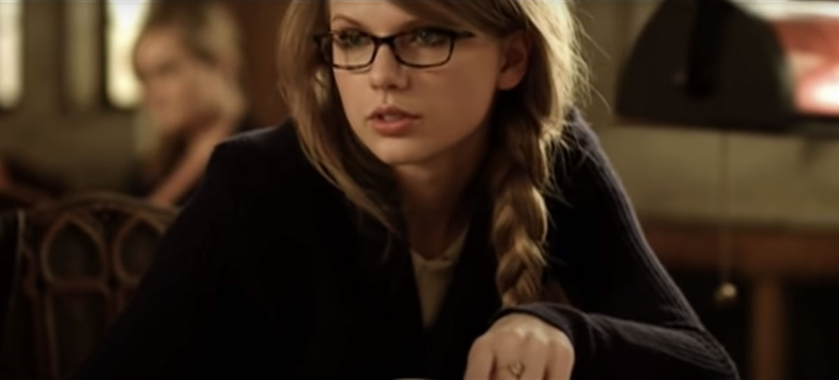 Taylor in her music video for ‘The Story of Us’