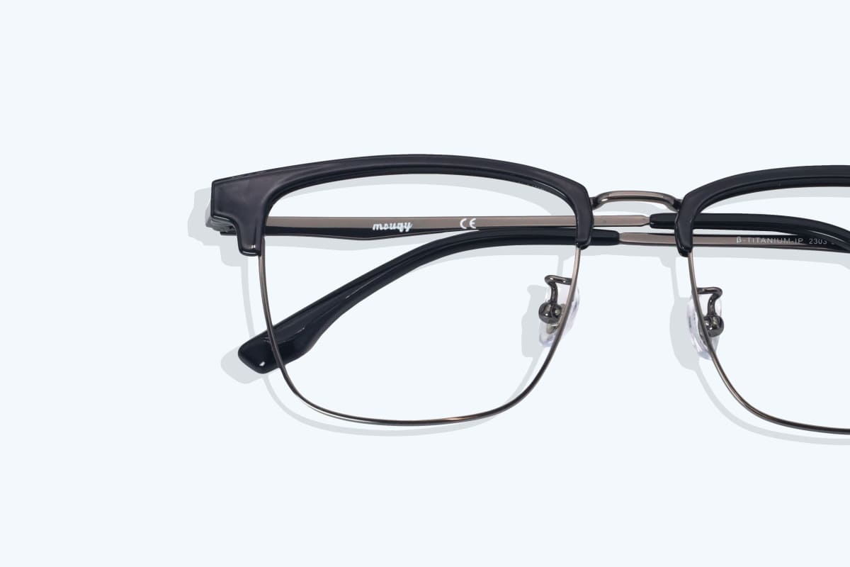 dawn browline glasses with square frame