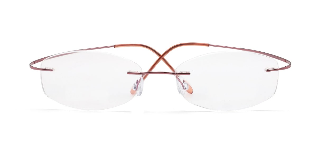 dreamy oval rimless eyeglasses frame