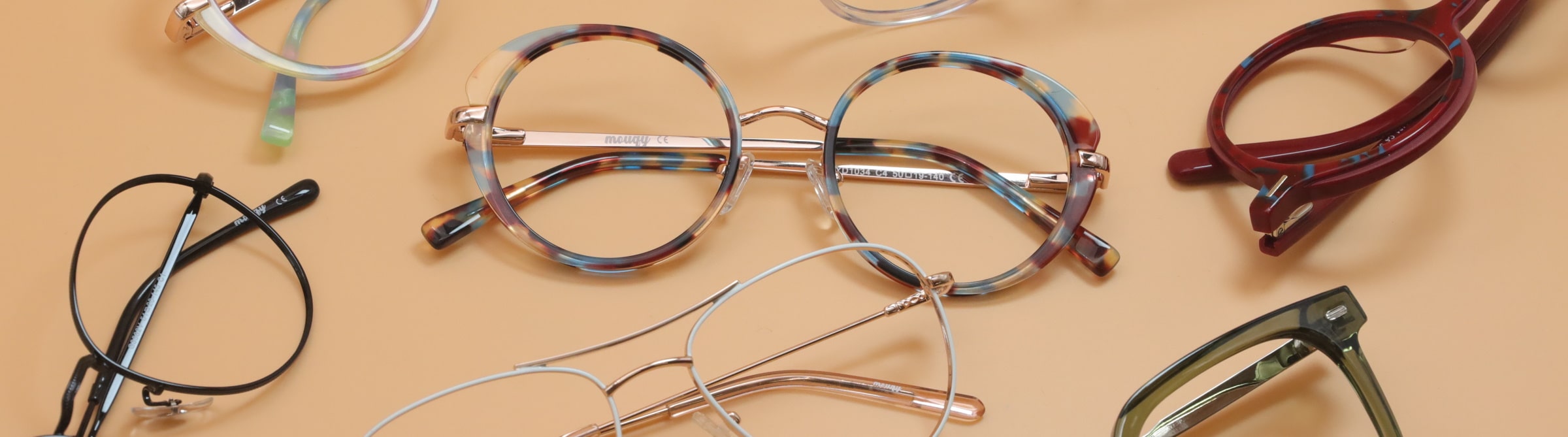 glasses frames of assorted styles