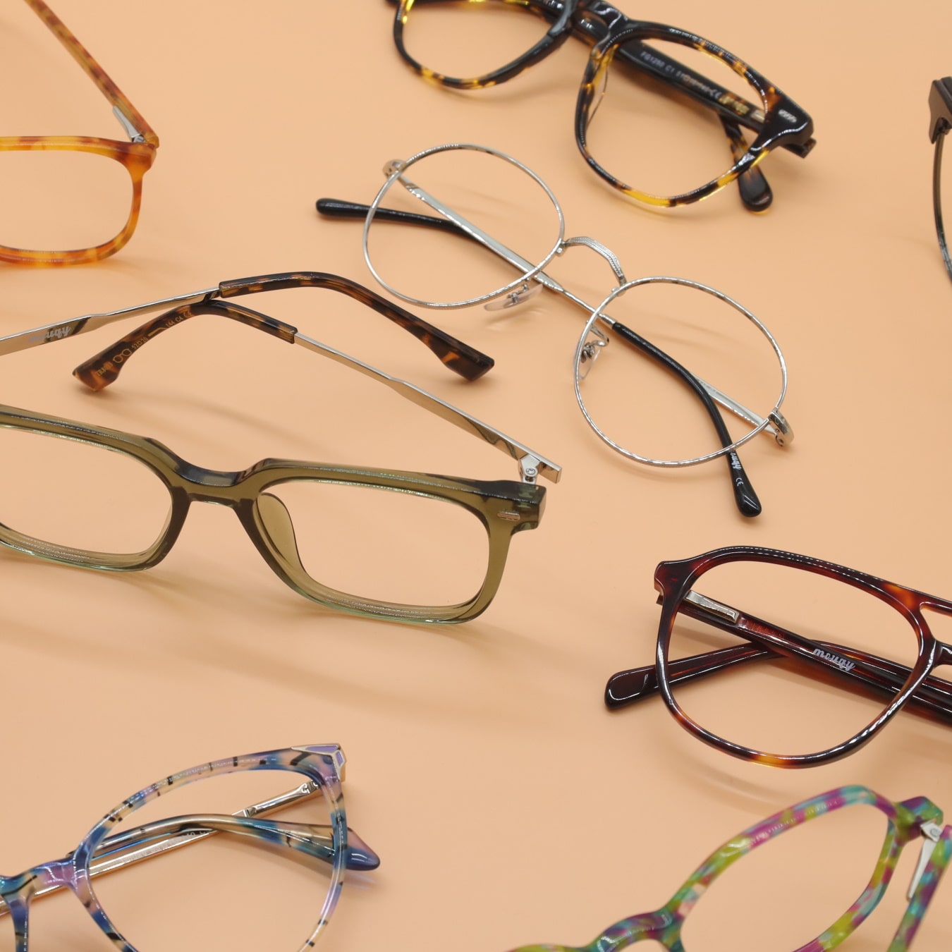 glasses frames of assorted types