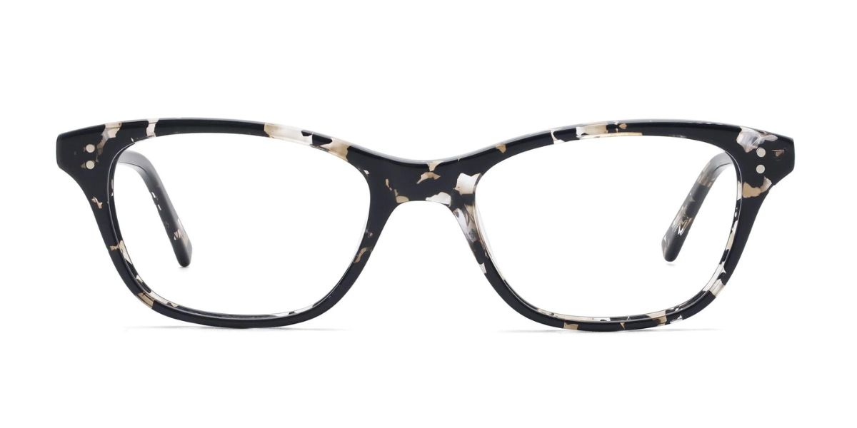 ian rectangle tortoise glasses frames front view