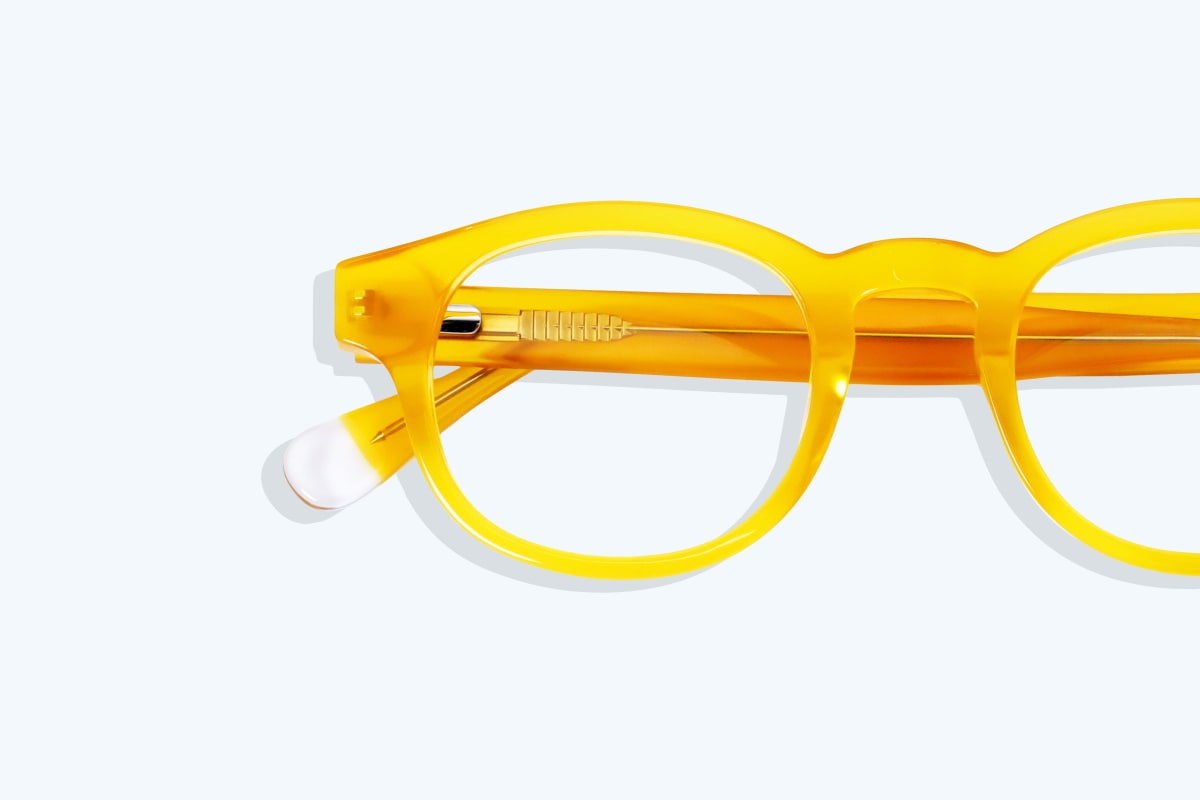 murphy yellow glasses with square frame