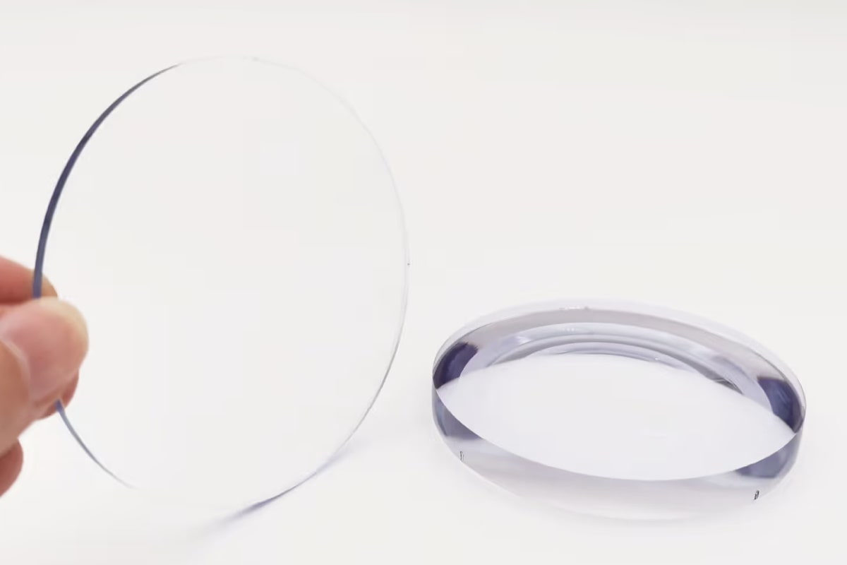 two pieces of prescription lenses for reading