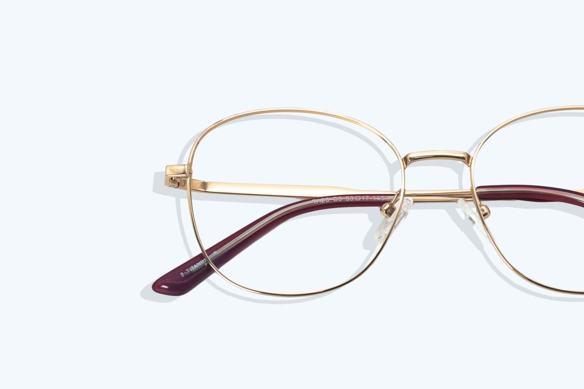 suzy gold glasses with square frame