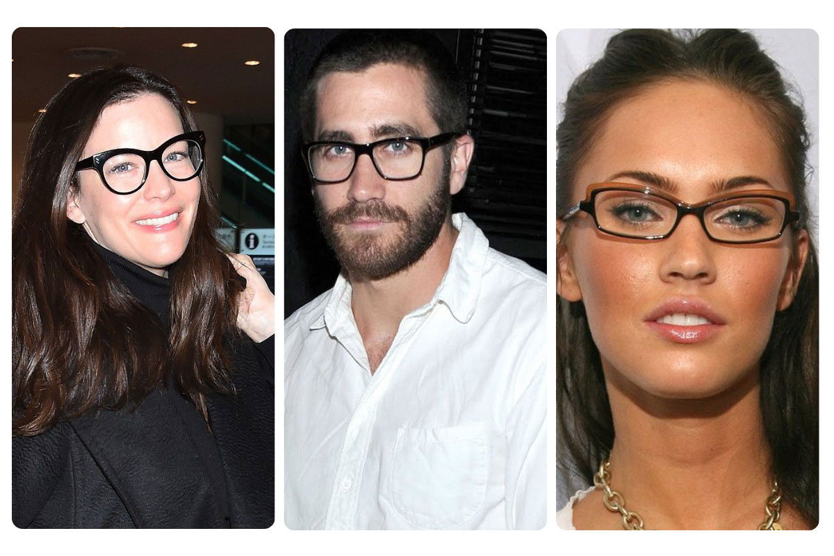 celebs with long faces who have worn appropriate glasses styles