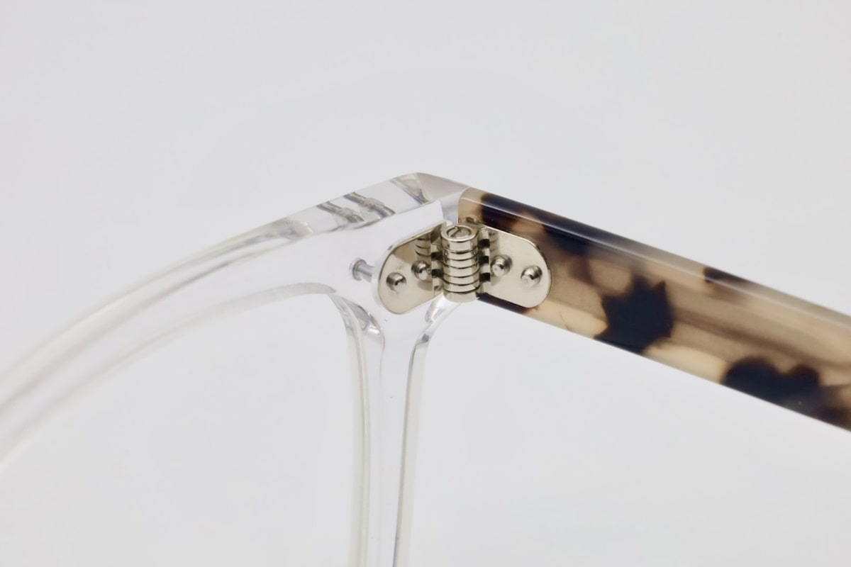 a pair of mouqy glasses with standard hinge