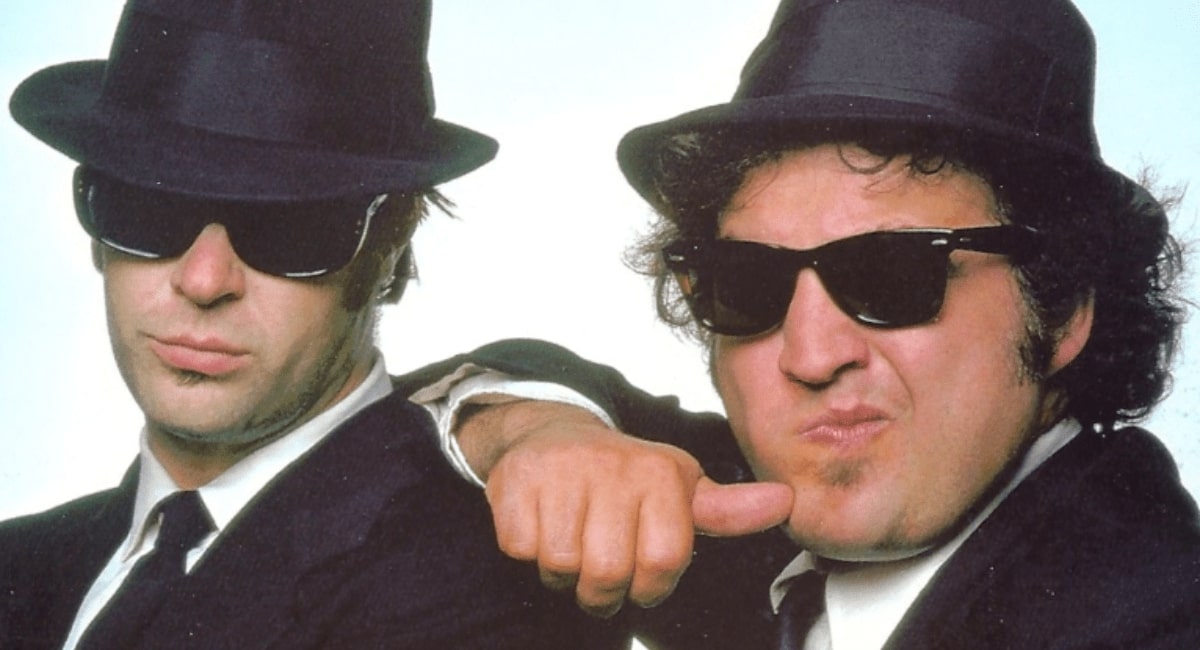 blues brothers wearing rayban wayfarers