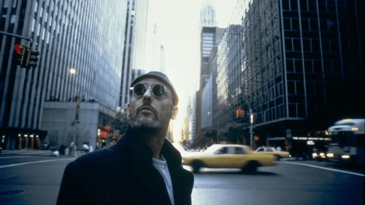 leon with a pair of sunglasses in the movie the professional