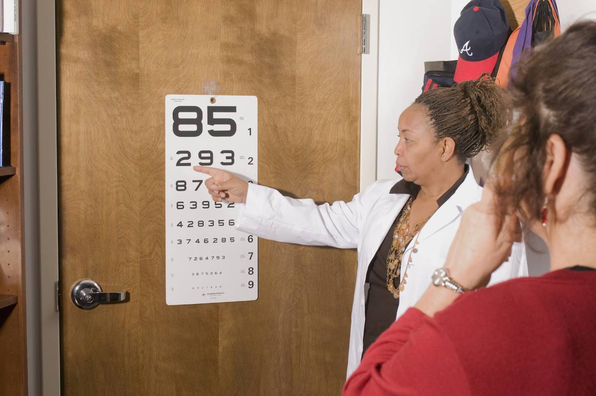 snellen chart a standard depth perception test