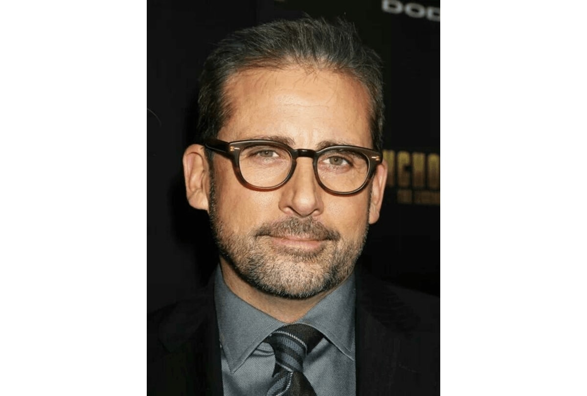 steve carell wearing a pair of james dean inspired glasses