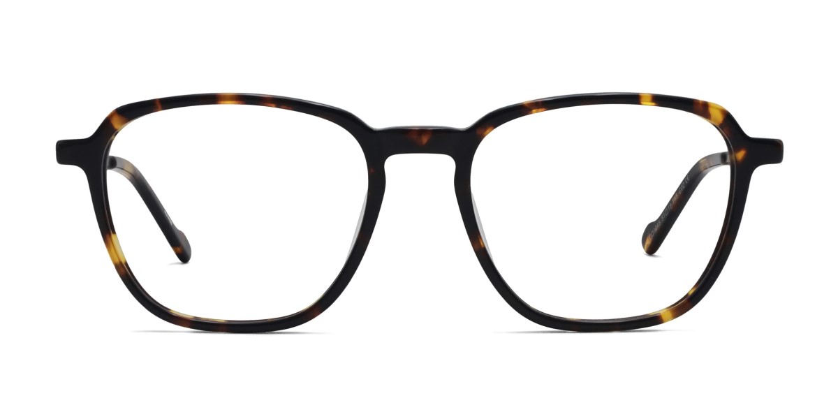 billie square tortoise glasses frames front view