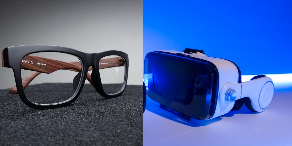 glasses and vr headset
