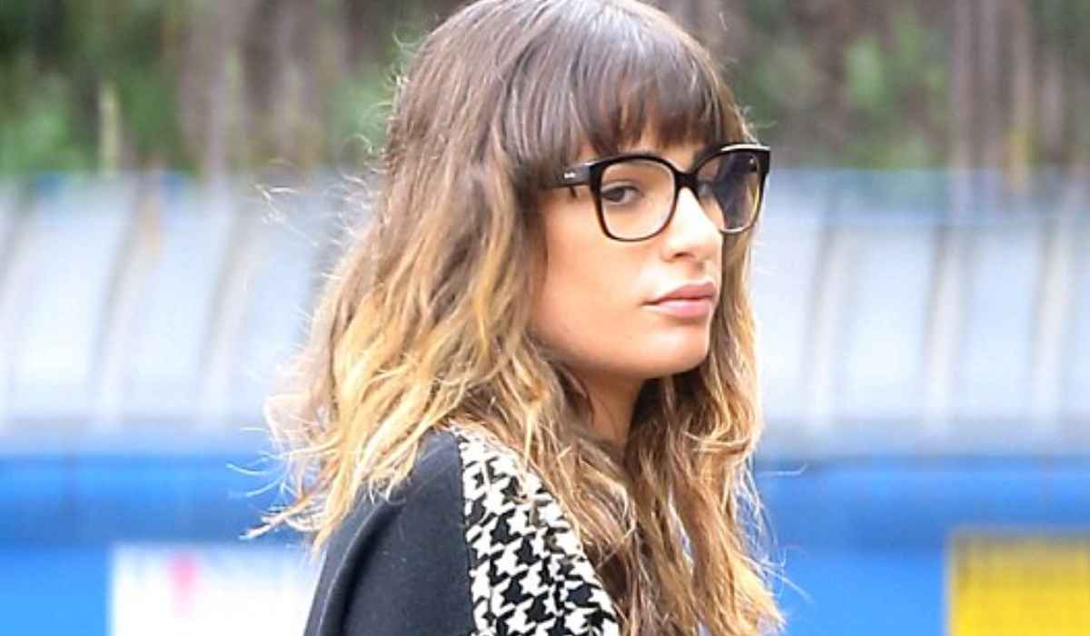 lea michele square glasses