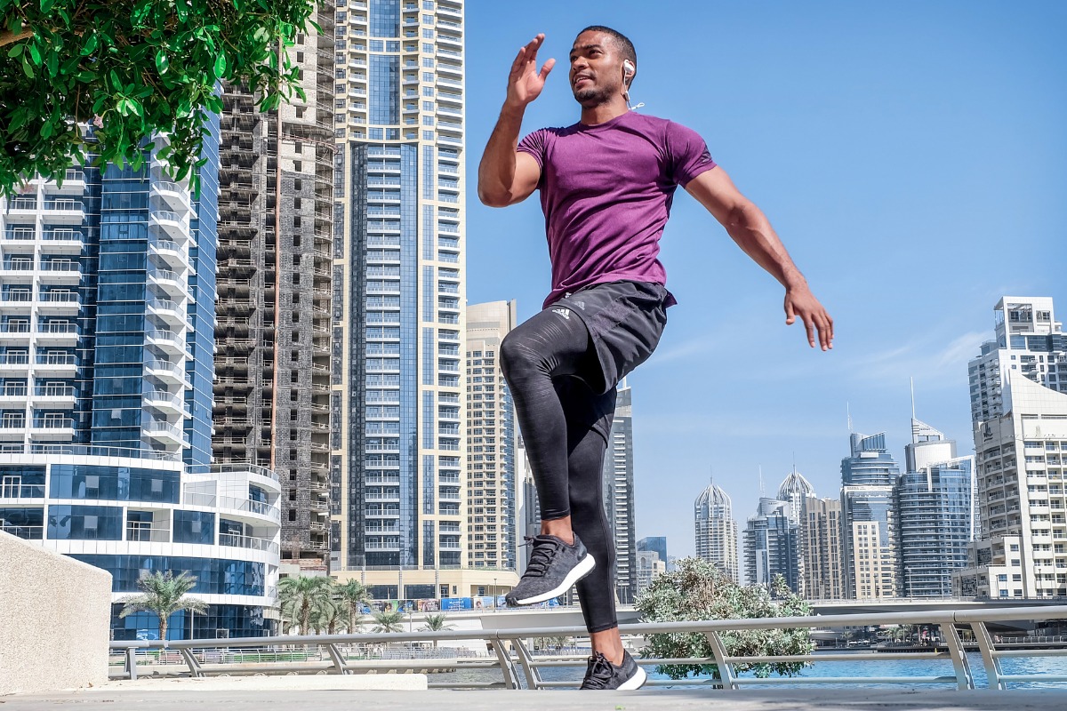 man exercising to prevent eye problems