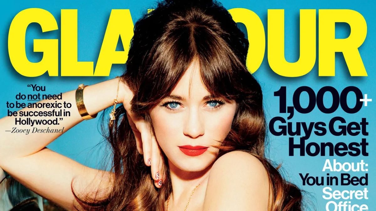 Zooey Deschanel cover for Glamour magazine