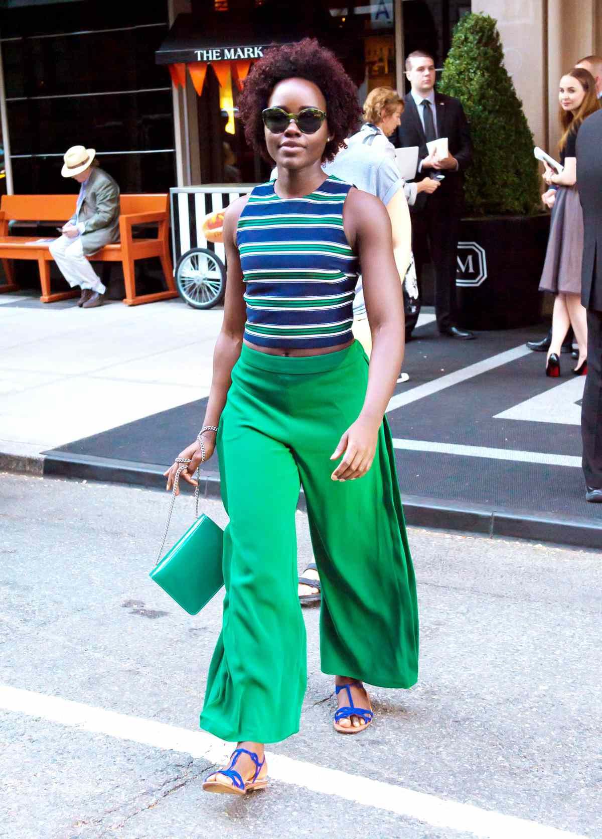 Lupita Nyong’o wearing tortoiseshell glasses