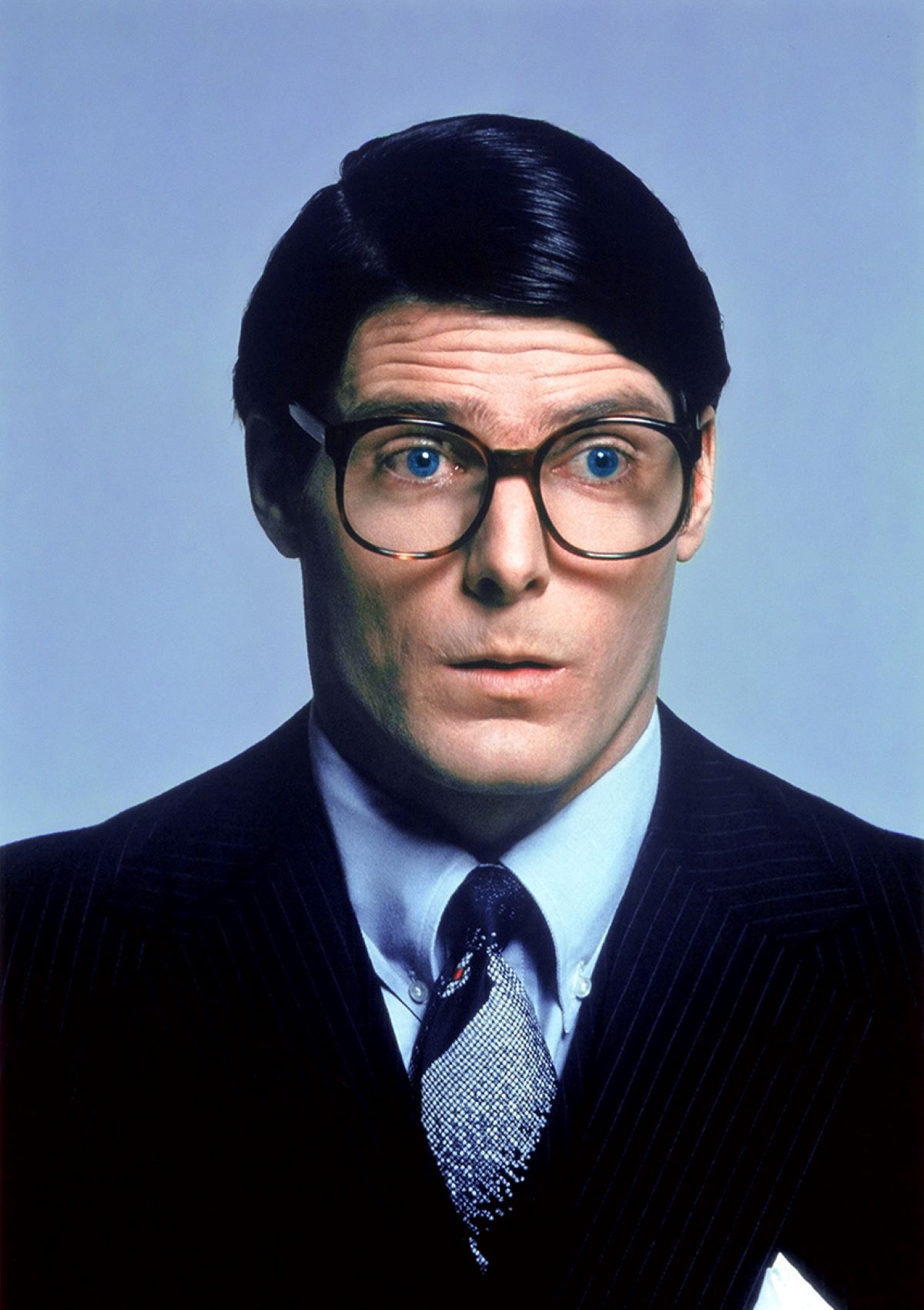 clark kent wears nerd glasses with tortoiseshell print