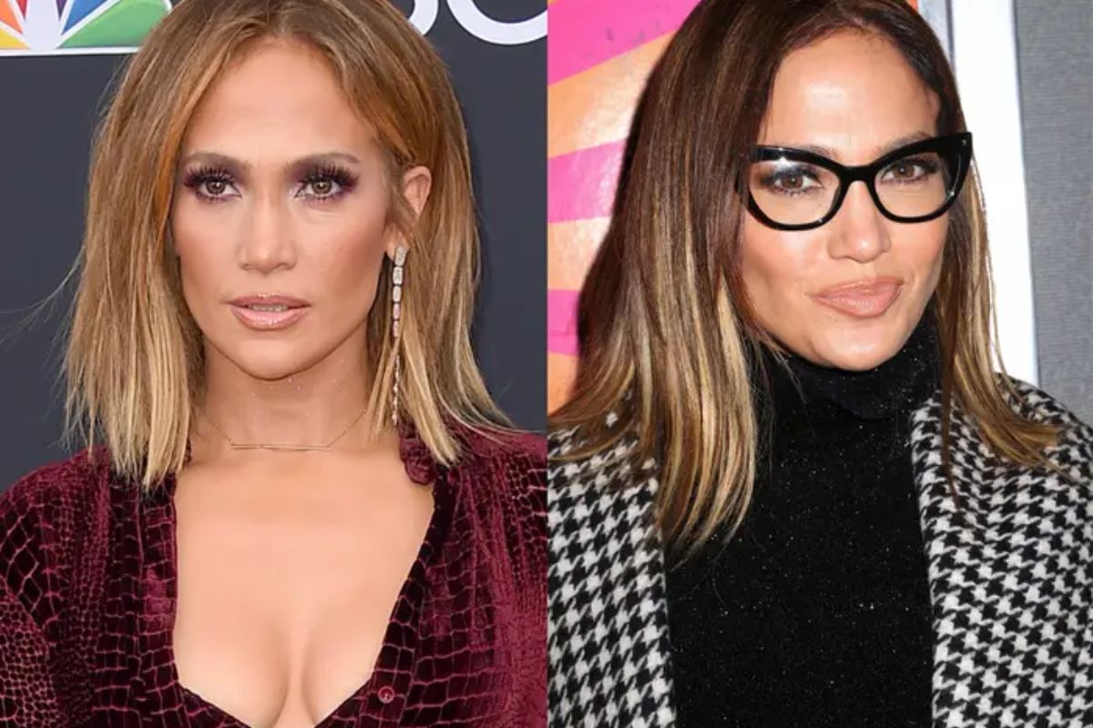 Jennifer Lopez wearing minimalist glasses