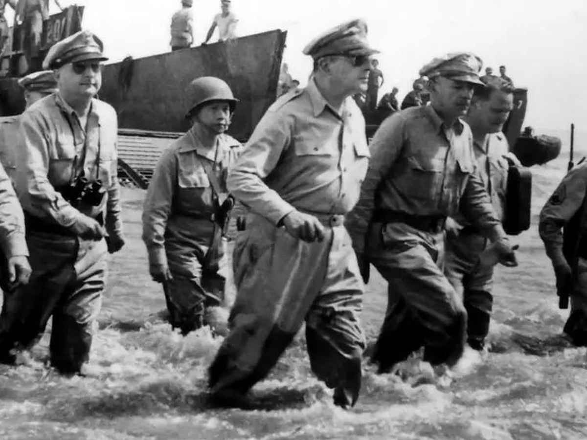 General Douglas MacArthur wears Ray-Ban aviators