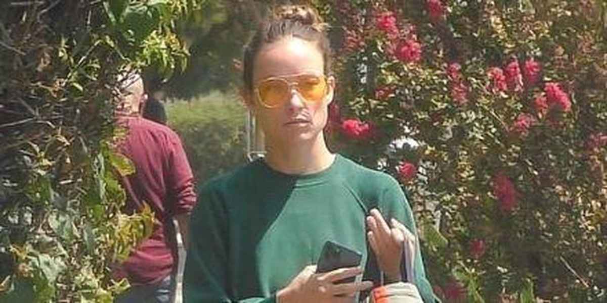 Olivia Wilde wears gucci tinted aviator glasses