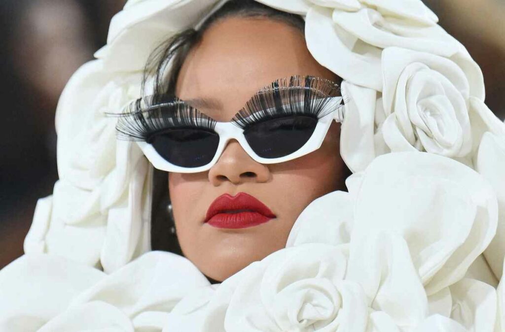 rihanna wears white sunglasses for met gala