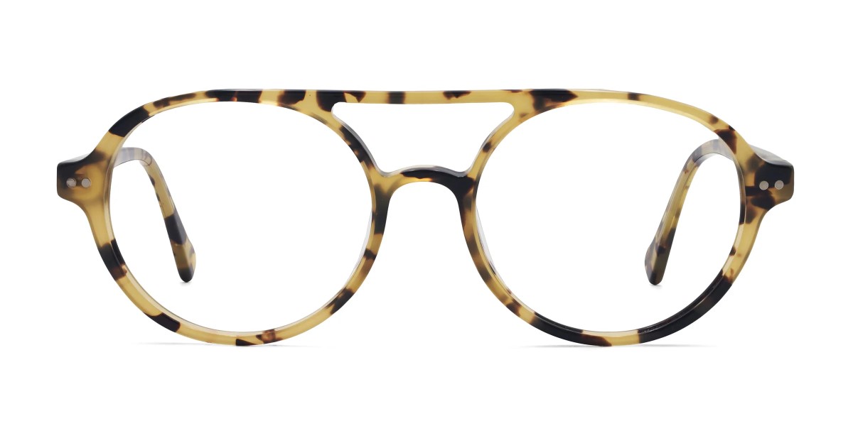 rosemary aviator tortoise glasses frames front view