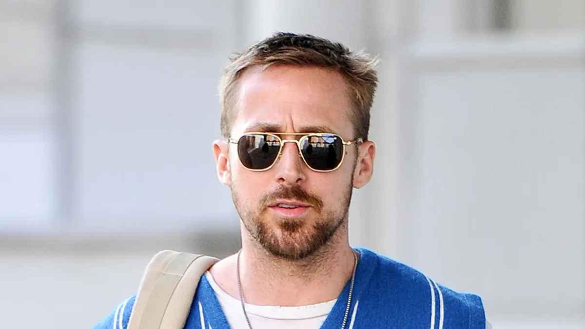 Ryan gosling wears aviator glasses off screen