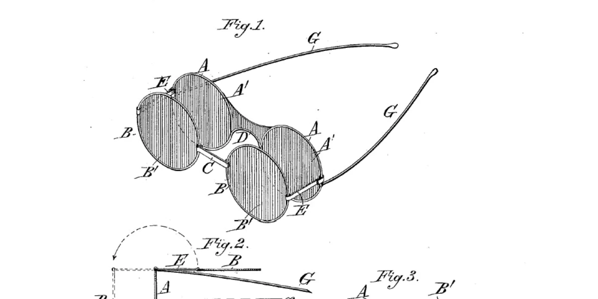 the eye protector patent filed in 1880 by powell johnson