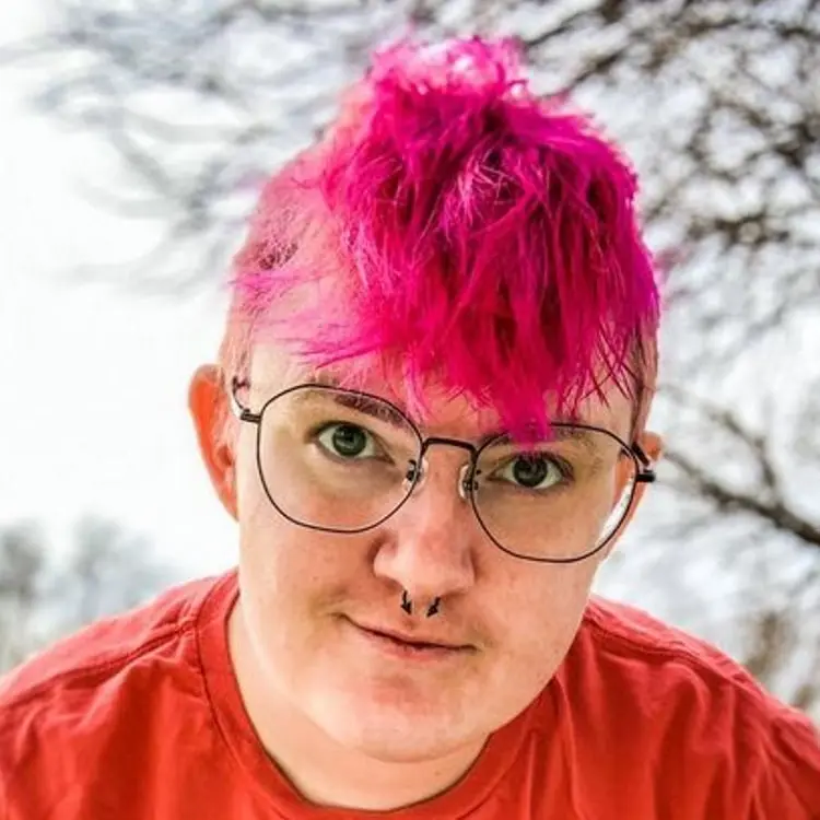 march geometric black eyeglasses frame worn by a man